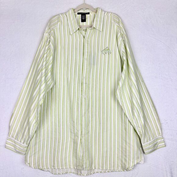 Marithe Francois Girbaud Vintage Stripe Long Sleeve Button Up Shirt Size XXl NWT - Picture 1 of 10